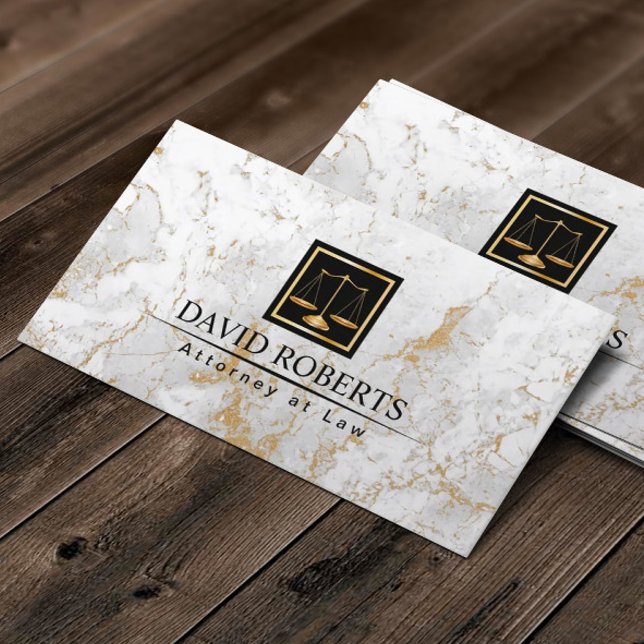 Rechtsanwalt Modern Gold Marble Stone Lawyer Visitenkarte (Von Creator hochgeladen)