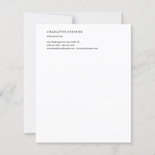 Rechtsanwalt Moderne Minimalistische Papierbögen