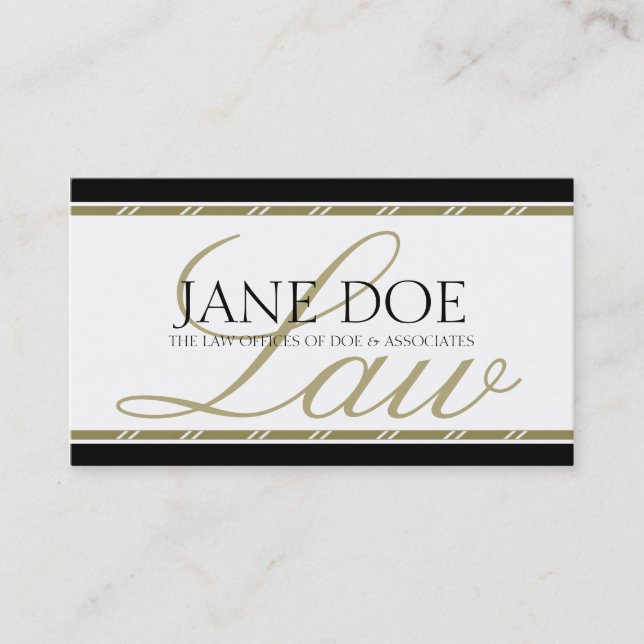 Rechtsanwalt Rechtsberater Rechtsanwaltskanzlei Go Visitenkarte (Vorderseite)