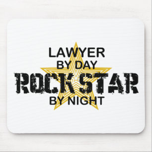 Rechtsanwalt-Rockstar bis zum Nacht Mousepad