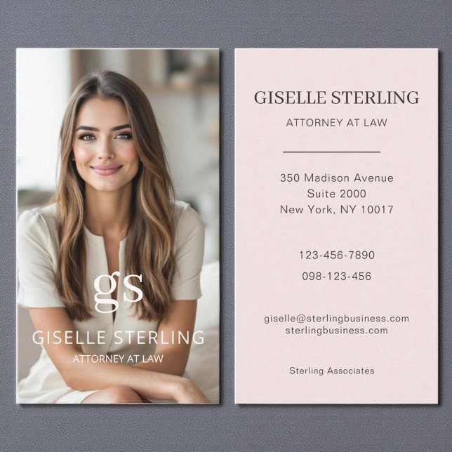 Rechtsanwalt Rosa Foto Beruflich Visitenkarte (Von Creator hochgeladen)