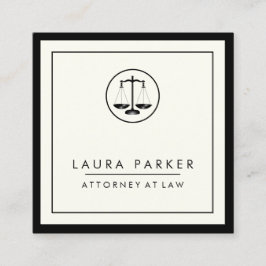 Rechtsanwalt Schlichtes, Berufliches Elegant Quadratische Visitenkarte