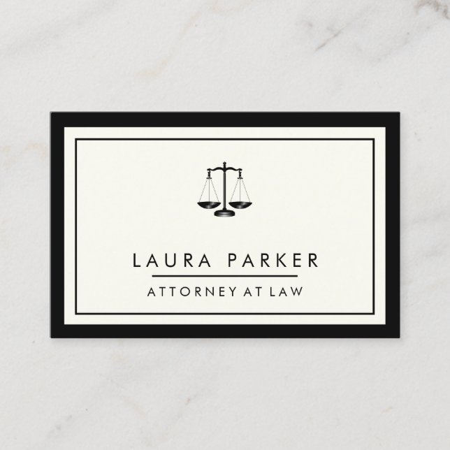 Rechtsanwalt Schlichtes, Berufliches Elegant Visitenkarte (Vorderseite)