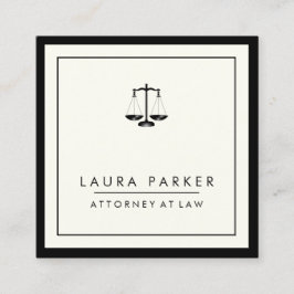 Rechtsanwalt Schlichtes einfaches Berufliches Eleg Quadratische Visitenkarte