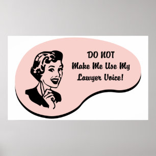 Rechtsanwalt-Stimme Poster