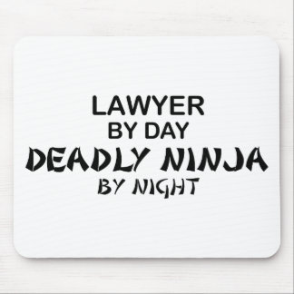 Rechtsanwalt tödliches Ninja bis zum Nacht Mousepad