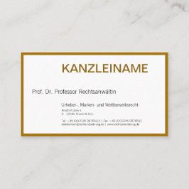 Rechtsanwalt Visitenkarte
