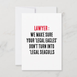 Rechtsanwalt Wir sorgen dafür, dass Ihre 'legalen Dankeskarte