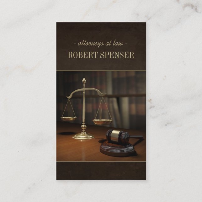 Rechtsanwälte an der visitenkarte (Vorderseite)