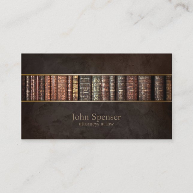 Rechtsanwälte an der visitenkarte (Vorderseite)