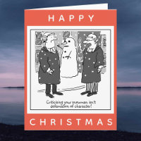 Rechtsanwälte & Schneemann Cartoon Frohe Weihnacht