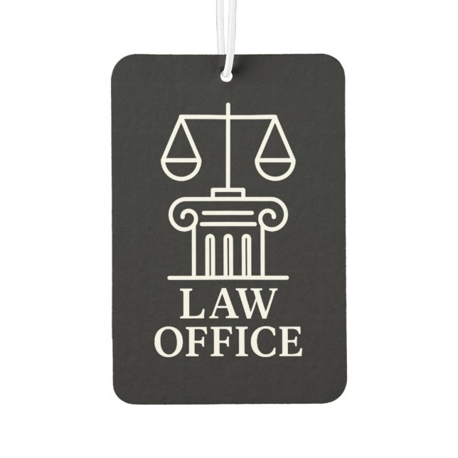 Rechtsanwälte und Rechtsanwälte Autolufterfrischer (Rückseite)