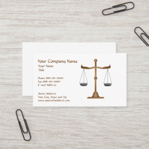 Rechtsanwältin Business Card Visitenkarte