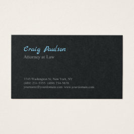 Rechtsanwältin Einzigartige besondere schwarze Vis