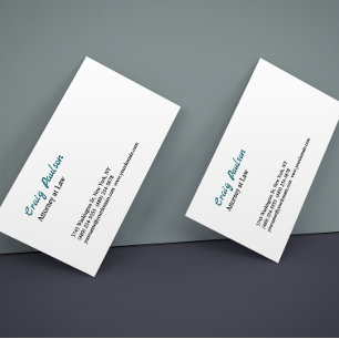 Rechtsanwältin Einzigartige Visitenkarte