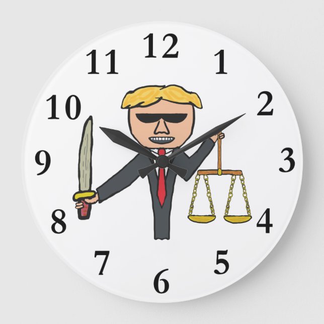 Rechtsanwältin Große Wanduhr (Vorderseite)