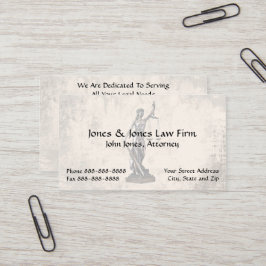 Rechtsanwältin Lady Justice Business Card Visitenkarte
