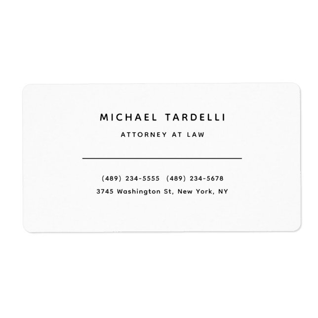 Rechtsanwältin Minimalistische klassische Beruflic (Vorne)