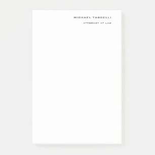 Rechtsanwältin Minimalistische klassische Schlicht Post-it Klebezettel