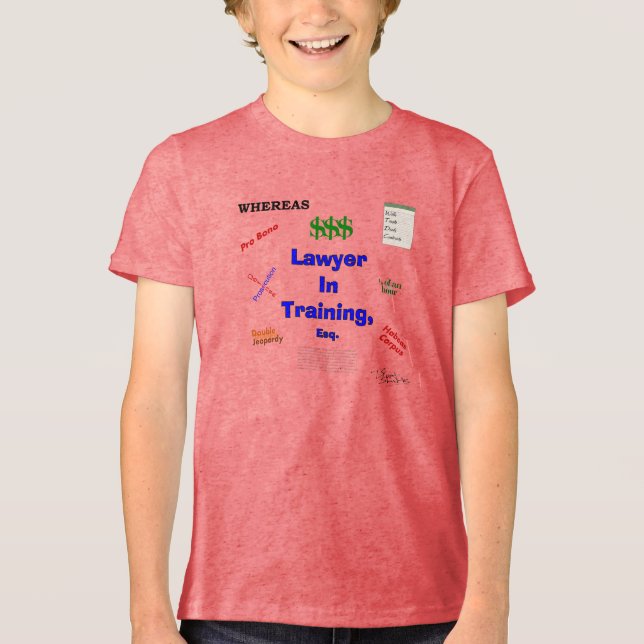 Rechtsanwältin Tri-Blend Shirt (Vorderseite)