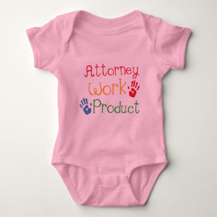 Rechtsanwalts-Arbeits-Produkt-Babyt-shirt Baby Strampler
