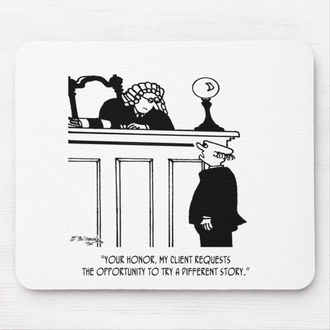 Rechtsanwalts-Cartoon 5496 Mousepad (Vorne)