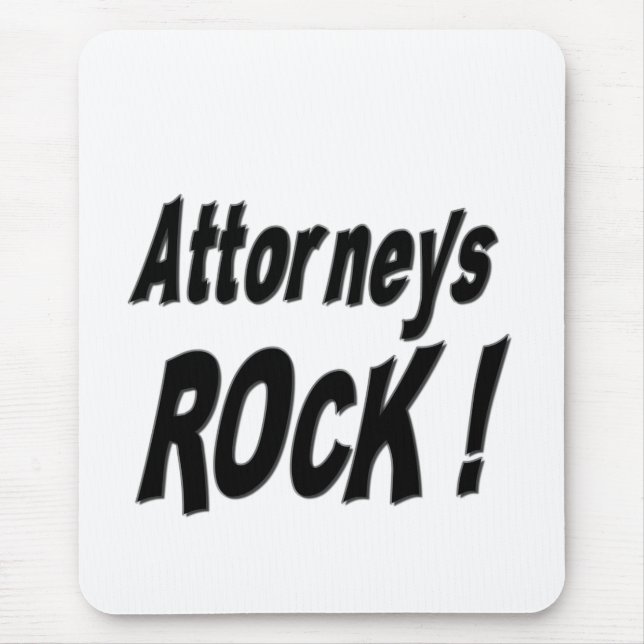 Rechtsanwalts-Felsen! Mousepad (Vorne)
