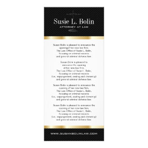 Rechtsanwalts-Gestell-Karte Werbekarte