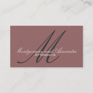 Rechtsanwalts-Monogramm-kundengerechte Visitenkarte