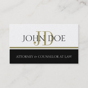 Rechtsanwalts-Rechtsanwalt-Goldstreifen - Visitenkarte
