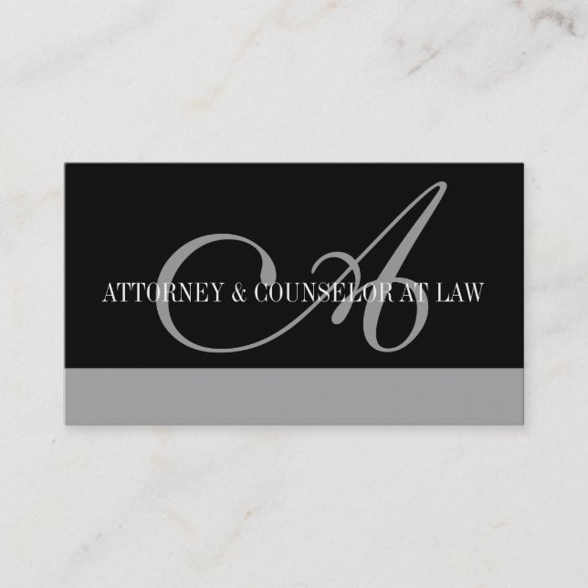 Rechtsanwalts-Rechtsanwalt-legales Visitenkarte (Vorderseite)