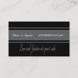 Rechtsanwalts-schwarze u. graue minimale visitenkarte