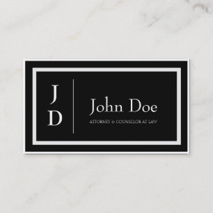 Rechtsanwalts-Schwarzes/Antiken-Weiß fasst Visitenkarte