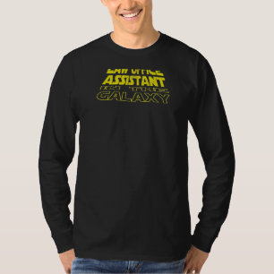 Rechtsanwaltsbüro-Assistentin Space Rückseite T-Shirt