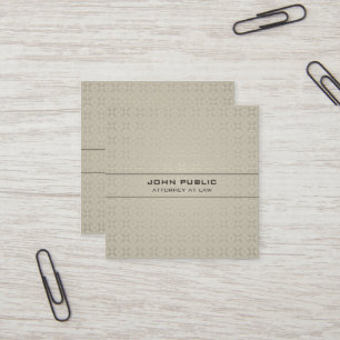 Rechtsanwaltsbüro-Rechtsanwalts-moderner eleganter Quadratische Visitenkarte