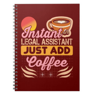 Rechtsanwaltsgehilfe Kaffee Notizbuch Geschenk Notizblock
