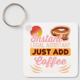 Rechtsanwaltsgehilfe-Kaffeeschlüsselanhänger-Gesch Schlüsselanhänger