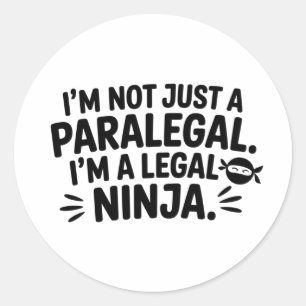 Rechtsanwaltsgehilfe Ninja Aufkleber Dekor