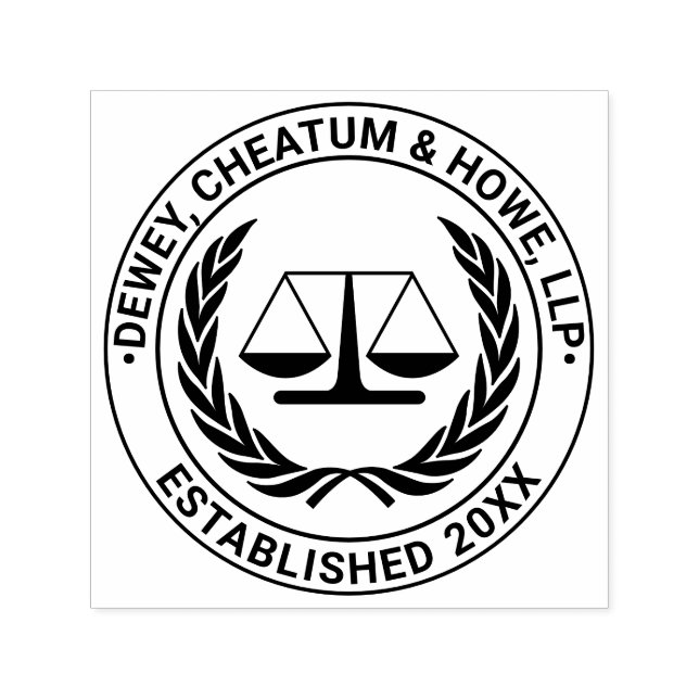 Rechtsanwaltskanzlei 4S Name Est Datum Permastempel (Design)