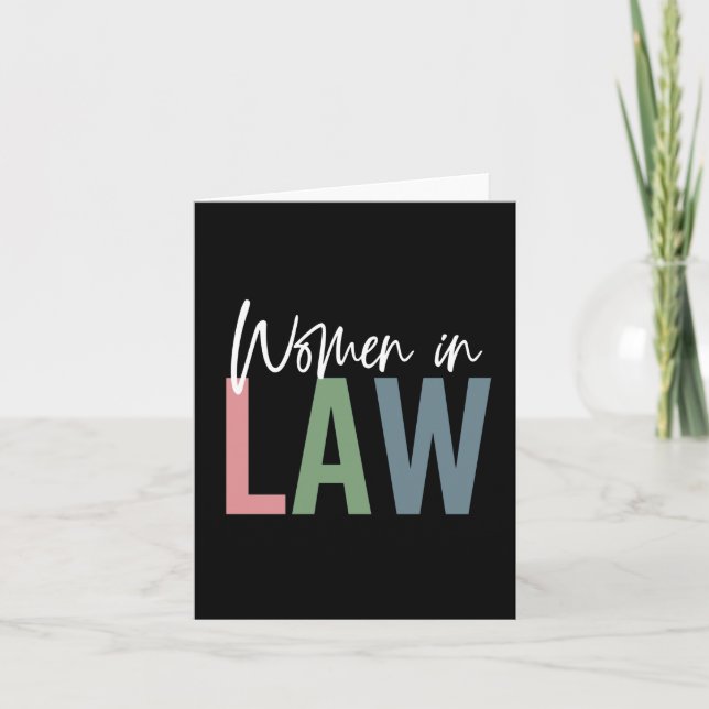 Rechtsanwaltsstudentin Karte (Vorderseite)