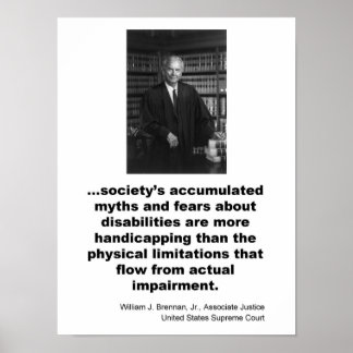 Rechtsbeistand William J. Brennan, Jr. Poster