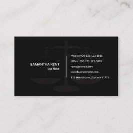 Rechtsberater-Skala der Visitenkarte