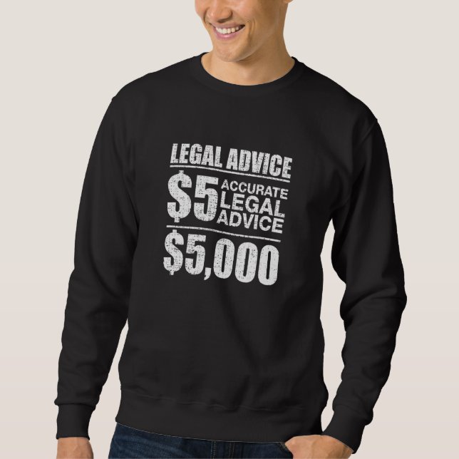 Rechtsberatung VS Richtiger Preis Sweatshirt (Vorderseite)