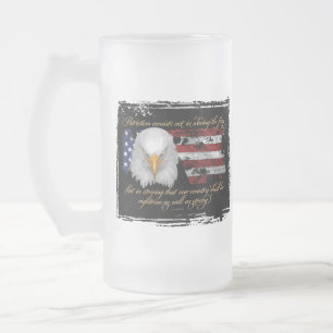 Rechtschaffener Patriotismus Mattglas Bierglas