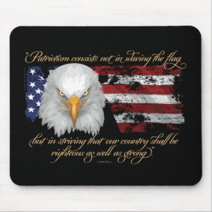 Rechtschaffener Patriotismus Mousepad