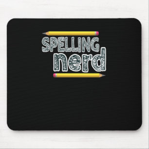 Rechtschreibender Nerd. Funny Statement für Stolz, Mousepad
