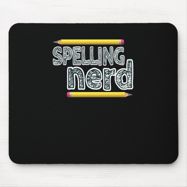 Rechtschreibender Nerd. Funny Statement für Stolz, Mousepad (Vorne)