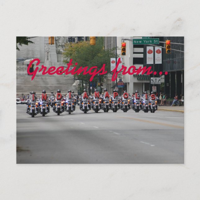 Rechtschreibkrafträder, Grüße von... Postkarte (Vorderseite)