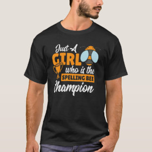 Rechtschreibweise Bee Girl konkurrierender Speller T-Shirt