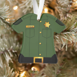 Rechtsdurchsetzung Grüne Uniform Ornament